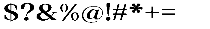 Thalore Bold Expanded Font OTHER CHARS