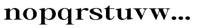 Thalore Bold Expanded Font LOWERCASE