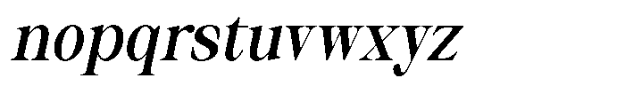 Thalore Bold Semi Condensed Oblique Font LOWERCASE