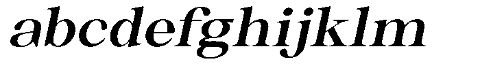 Thalore Bold Semi Expanded Oblique FONT