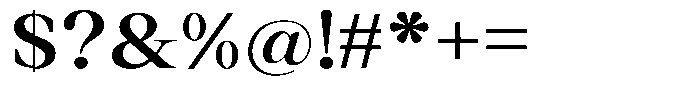 Thalore Bold Semi Expanded Font OTHER CHARS
