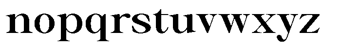 Thalore Bold Semi Expanded Font LOWERCASE