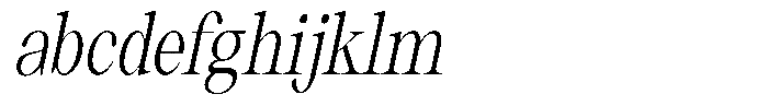 Thalore Condensed Oblique FONT