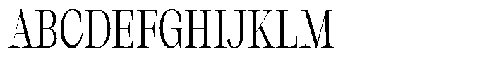 Thalore Condensed Font UPPERCASE