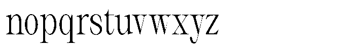Thalore Condensed Font LOWERCASE