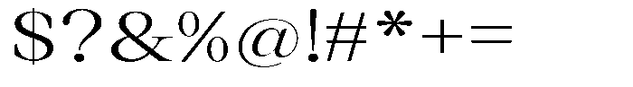Thalore Expanded Font OTHER CHARS