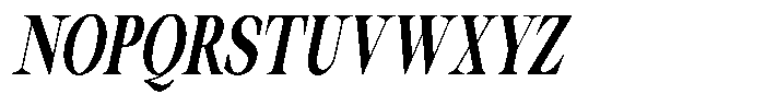 Thalore Extra Bold Condensed Oblique Font UPPERCASE