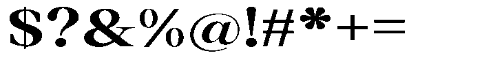 Thalore Extra Bold Expanded Font OTHER CHARS