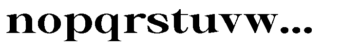 Thalore Extra Bold Expanded Font LOWERCASE