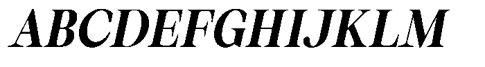 Thalore Extra Bold Oblique Font UPPERCASE