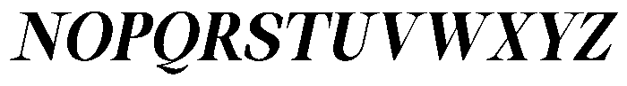 Thalore Extra Bold Oblique Font UPPERCASE