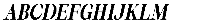 Thalore Extra Bold Semi Condensed Oblique Font UPPERCASE