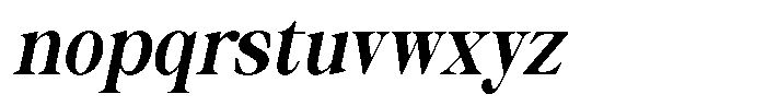 Thalore Extra Bold Semi Condensed Oblique Font LOWERCASE