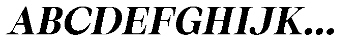 Thalore Extra Bold Semi Expanded Oblique Font UPPERCASE