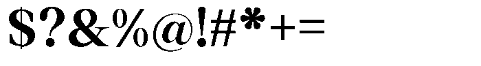 Thalore Extra Bold Font OTHER CHARS