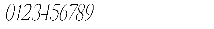 Thalore Extra Light Condensed Oblique Font OTHER CHARS