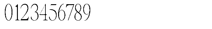 Thalore Extra Light Condensed Font OTHER CHARS