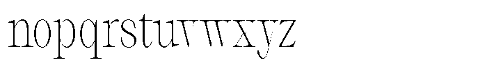 Thalore Extra Light Condensed Font LOWERCASE