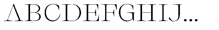 Thalore Extra Light Expanded Font UPPERCASE