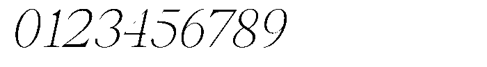 Thalore Extra Light Oblique Font OTHER CHARS