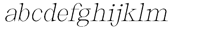 Thalore Extra Light Oblique FONT