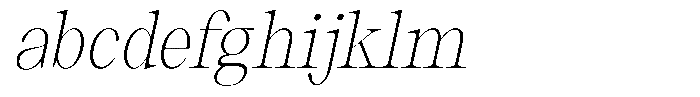 Thalore Extra Light Sem Condensed Obliq FONT