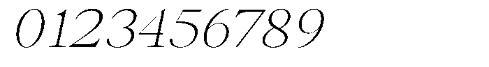 Thalore Extra Light Semi Expanded Oblique Font OTHER CHARS