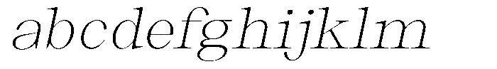 Thalore Extra Light Semi Expanded Oblique FONT