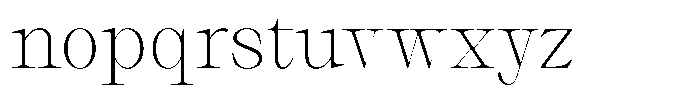Thalore Extra Light Font LOWERCASE