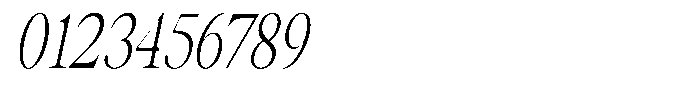 Thalore Light Condensed Oblique Font OTHER CHARS