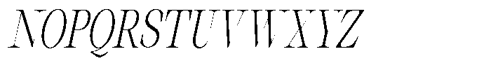 Thalore Light Condensed Oblique Font UPPERCASE