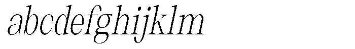 Thalore Light Condensed Oblique FONT