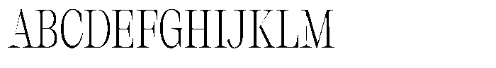 Thalore Light Condensed Font UPPERCASE
