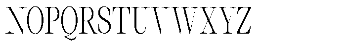 Thalore Light Condensed Font UPPERCASE
