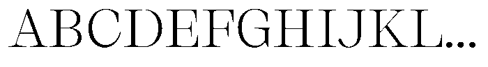 Thalore Light Semi Expanded Font UPPERCASE