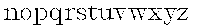Thalore Light Semi Expanded Font LOWERCASE