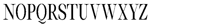 Thalore Medium Condensed Font UPPERCASE