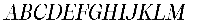 Thalore Medium Oblique Font UPPERCASE