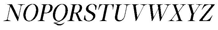 Thalore Medium Oblique Font UPPERCASE