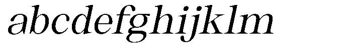 Thalore Medium Oblique FONT