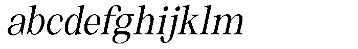 Thalore Medium Semi Condensed Oblique FONT