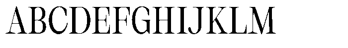 Thalore Medium Semi Condensed Font UPPERCASE