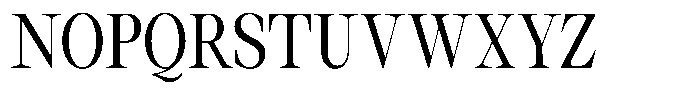 Thalore Medium Semi Condensed Font UPPERCASE
