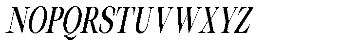 Thalore Semi Bold Condensed Oblique Font UPPERCASE