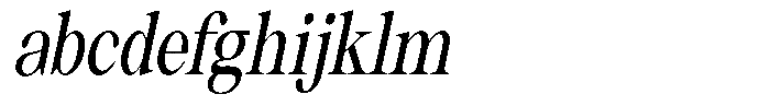 Thalore Semi Bold Condensed Oblique FONT