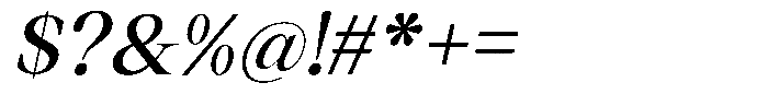 Thalore Semi Bold Oblique Font OTHER CHARS