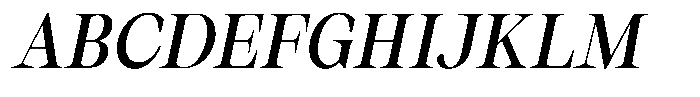 Thalore Semi Bold Oblique Font UPPERCASE