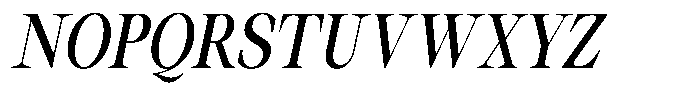 Thalore Semi Bold Semi Condensed Oblique Font UPPERCASE
