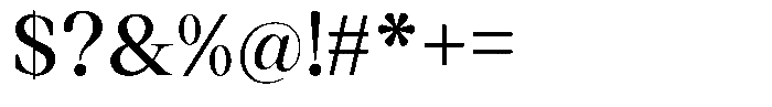 Thalore Semi Bold Font OTHER CHARS