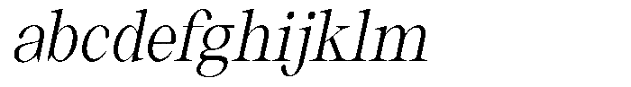 Thalore Semi Condensed Oblique FONT